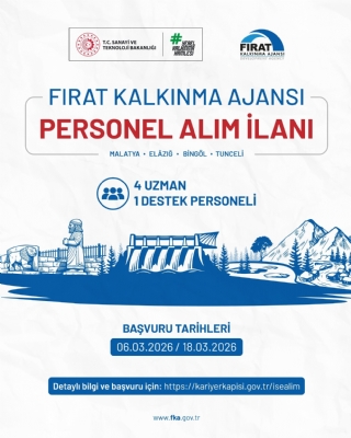 T.C. Fırat Kalkınma Ajansı Personel Alım İlanı