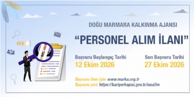 T.C. Doğu Marmara Kalkınma Ajansı Personel Alım İlanı