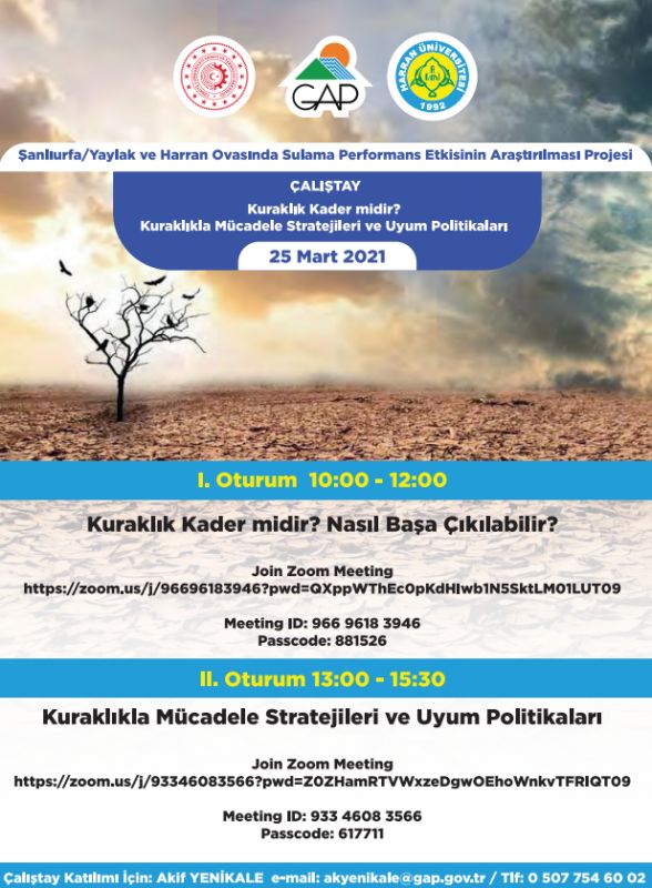 “Kuraklık Kader midir?” Webinar Duyurusu