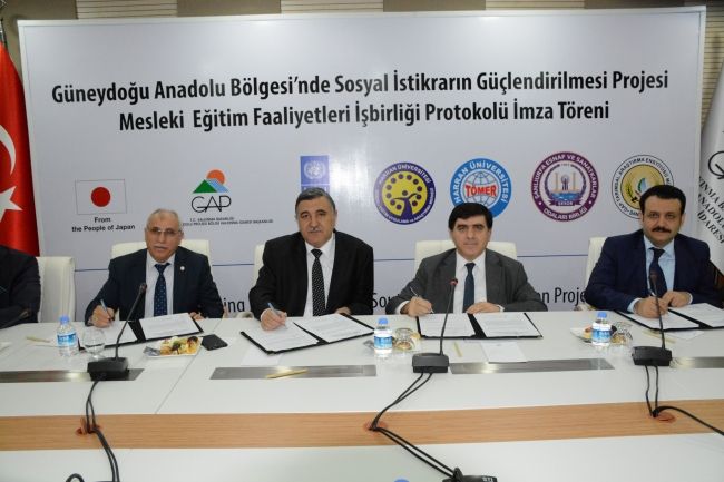 Sosyal İstikrarın Güçlendirilmesi Projesi Mesleki Eğitim Faaliyetleri İşbirliği Protokolü İmzalandı