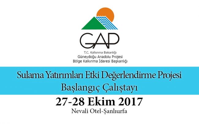 Sulama Yatırımları Etki Değerlendirme Projesi Başlangıç Çalıştay Duyurusu