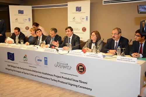 GAP Bölgesi'nde Suriye Krizinin Etkilerinin Azaltılması Projesi Protokol İmza Töreni