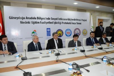 Sosyal İstikrarın Güçlendirilmesi Projesi Mesleki Eğitim Faaliyetleri İşbirliği Protokolü İmzalandı