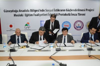 Sosyal İstikrarın Güçlendirilmesi Projesi Mesleki Eğitim Faaliyetleri İşbirliği Protokolü İmzalandı