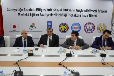 Sosyal İstikrarın Güçlendirilmesi Projesi Mesleki Eğitim Faaliyetleri İşbirliği Protokolü İmzalandı
