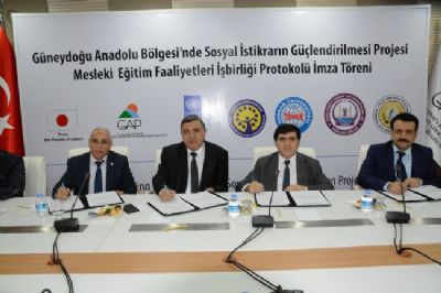 Sosyal İstikrarın Güçlendirilmesi Projesi Mesleki Eğitim Faaliyetleri İşbirliği Protokolü İmzalandı