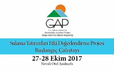 Sulama Yatırımları Etki Değerlendirme Projesi Başlangıç Çalıştay Duyurusu