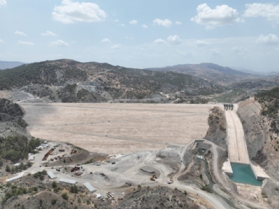 Çetintepe Barajı'nda Su Tutumuna Başlandı