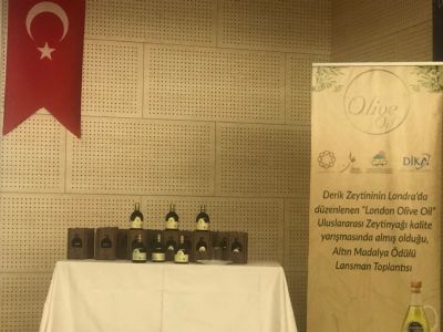 Derik Zeytinyağı, Londra’da düzenlenen ‘’ London Olive Oil ’’ Uluslararası Zeytinyağı Kalite Yarışmasında Altın Madalya Aldı