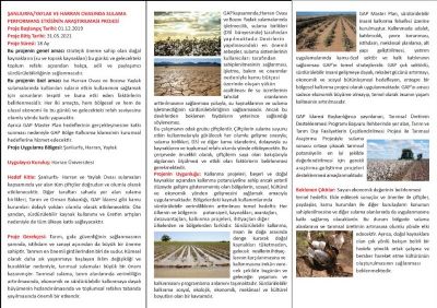 “Şanlıurfa/Yaylak ve Harran Ovasında Sulama Performans Etkisinin Araştırılması Projesi” Değerlendirme Toplantısı Gerçekleşti