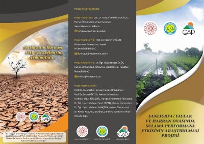 “Şanlıurfa/Yaylak ve Harran Ovasında Sulama Performans Etkisinin Araştırılması Projesi” Değerlendirme Toplantısı Gerçekleşti