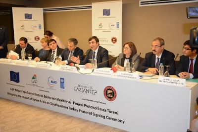 GAP Bölgesi'nde Suriye Krizinin Etkilerinin Azaltılması Projesi Protokol İmza Töreni