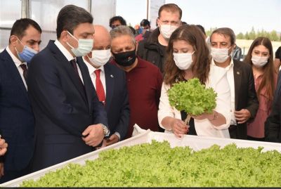 “Topraksız Tarım Serası”nın Açılışı Gerçekleştirildi