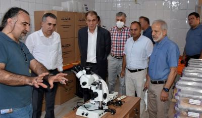 GAP İdaresi Desteğiyle Harran Üniversitesi'nde kurulan Akrep Venom Merkezinde Açık Alan Bahçesi Yapıldı