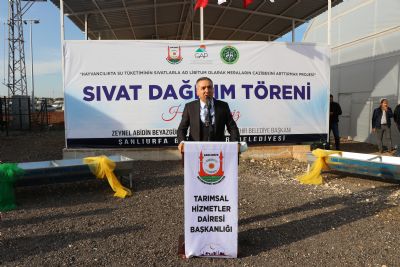 Çiftçilere Sıvat Dağıtımı Yapıldı