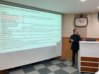 GAP KÖSİP 2022 Yılı Proje Destekleme Programı Bilgilendirme Toplantısı