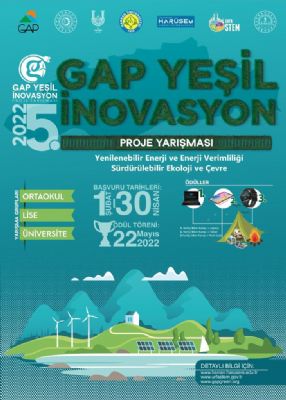 5. GAP Yeşil İnovasyon Proje Yarışması Başvuruları Başladı
