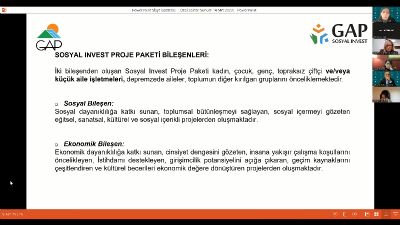 GAP Bölgesinde Sosyal ve Ekonomik Dayanıklılığın Artırılması-Kamu, Özel Sektör İş Birliği Uygulamaları Toplantısı Düzenlendi