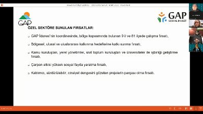 GAP Bölgesinde Sosyal ve Ekonomik Dayanıklılığın Artırılması-Kamu, Özel Sektör İş Birliği Uygulamaları Toplantısı Düzenlendi