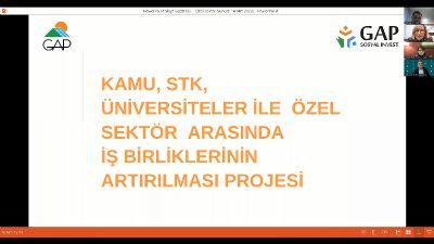 GAP Bölgesinde Sosyal ve Ekonomik Dayanıklılığın Artırılması-Kamu, Özel Sektör İş Birliği Uygulamaları Toplantısı Düzenlendi