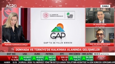 GAP İdaresinin Yaptığı Çalışmalar Agro Tv’de İzleyicilerle Paylaşıldı