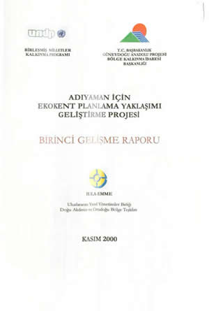 Adıyaman İçin Ekokent Planlama Yaklaşım Gelişme Projesi