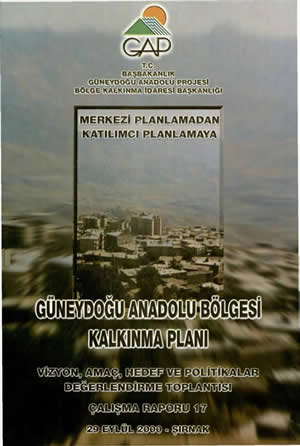 Merkezi Planlamadan Katılımcı Planlamaya GAP Bölge Kalkınma Planı Çalışma Raporu 17