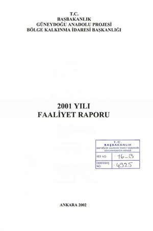 2001 Yılı Faaliyet Raporu
