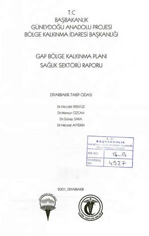 GAP Bölge Kalkınma Planı Saglık Sektöru Raporu