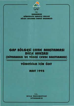GAP İdaresi Çevre Araştırması (Yöneticiler İçin Özet)