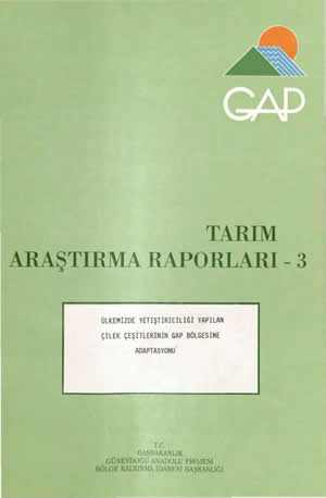 Tarım Araştırma Raporları-3