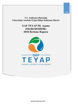 GAP TEYAP III. Aşama (Sürdürülebilirlik) 2018 İlerleme Raporu