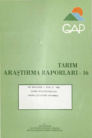 Tarım Araştırma Raporları-16