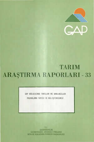 Tarım Araştırma Raporları-33