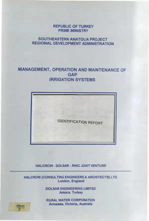 Management, Operation And Maintenance Of GAP Irrigation Systems