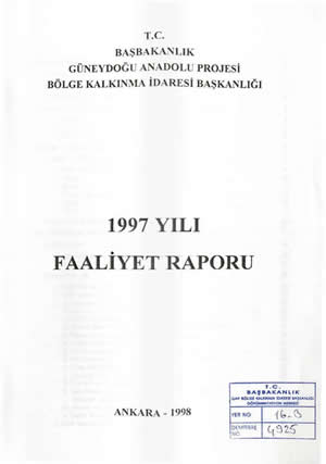 1997 Yılı Faaliyet Raporu