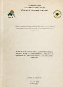 Harran Üniversitesi Ziraat Fakültesi Güneydoğu Anadolu Projesi (GAP) Tarımsal Araştırma-İnceleme ve Geliştirme Proje Paketi Proje Kod No-3.1