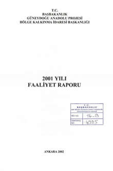 2001 Yılı Faaliyet Raporu
