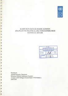 Kadın İçin Eşitlik Bakış Açısının Ana Plan ve Politikalara Yerleştirilmesi Eğitim El Kitabı