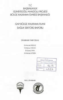 GAP Bölge Kalkınma Planı Saglık Sektöru Raporu