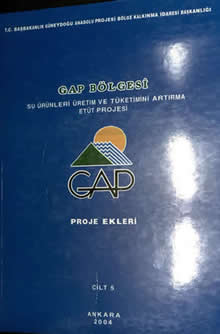 GAP Bölgesi Su Ürünleri Üretim ve Tüketimini Artırma Etüt Projesi Proje Ekleri Cilt 5