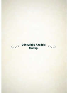 Güneydoğu Anadolu Mutfağı