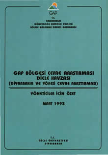 GAP İdaresi Çevre Araştırması (Yöneticiler İçin Özet)