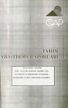 Tarım Araştırma Raporları-32