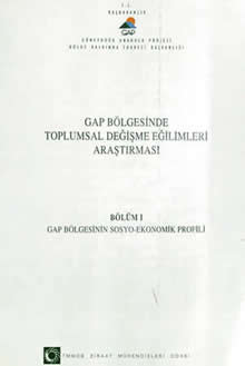 GAP Bölgesinde Değişme Eğilimleri Araştırması
