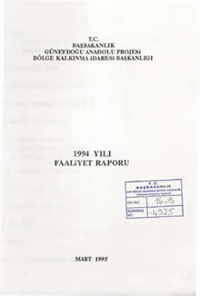 1994 Yılı Faaliyet Raporu