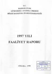 1997 Yılı Faaliyet Raporu