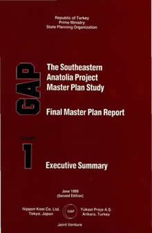 The Southeastern Anatolia Project Master Plan Study Final Master Plan Report Volume 1