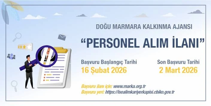 T.C. Doğu Marmara Kalkınma Ajansı Personel Alım İlanı