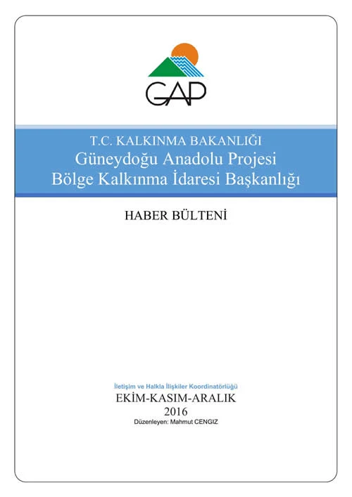 Aylık Haber Bültenleri Ekim-Kasım-Aralık 2016